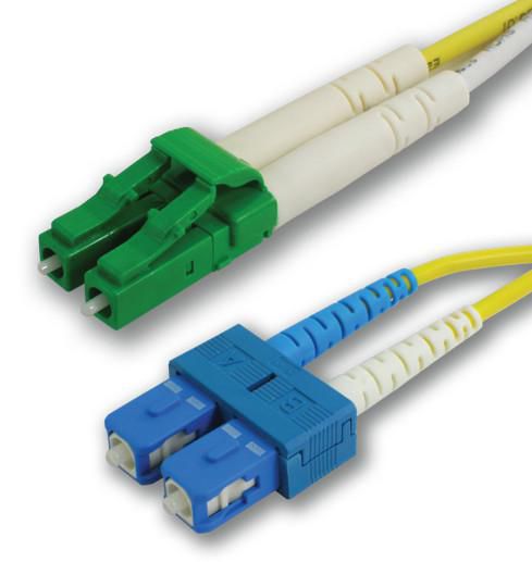 MicroConnect Optical Fibre Cable, LC-SC, Singlemode, Duplex, OS2 (Yellow) 1m - W124850119