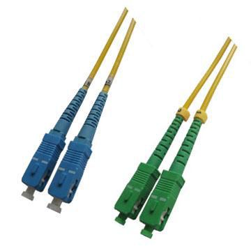 MicroConnect Optical Fibre Cable, SC-SC, Singlemode, Duplex, OS2 (Yellow) 1m - W124450475