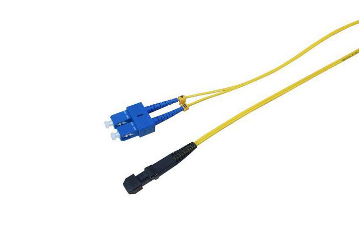 MicroConnect Optical Fibre Cable, MTRJ-SC, Singlemode, Duplex, OS2 (Yellow), 0.5m - W124684154