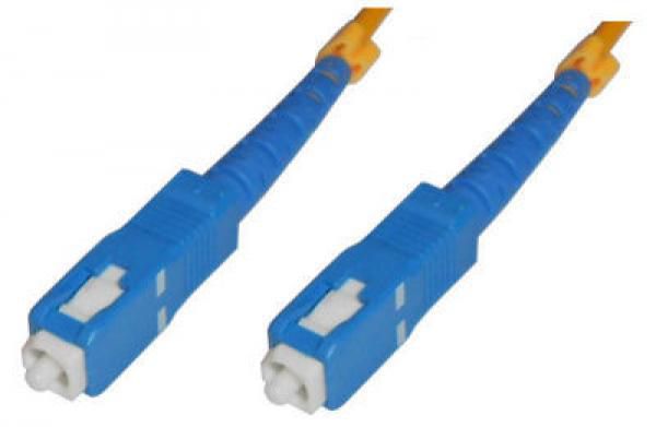 MicroConnect Optical Fibre Cable, SC-SC, Singlemode, Simplex OS2 (Yellow), 1m - W124750439