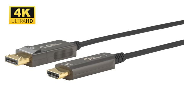MicroConnect Premium Optic Fiber DisplayPort 1.4 - HDMI 2.0 Cable, 10m - W125248205