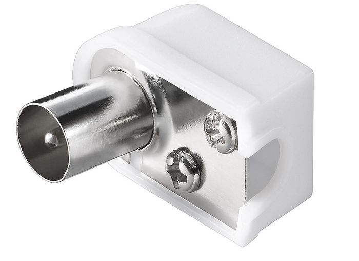 MicroConnect Coax Angle Plug with Screw - W125291256