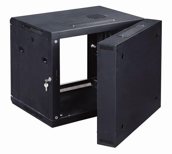MicroConnect 19" Wall Mounting Cabinet, 6U, Black - W124989307