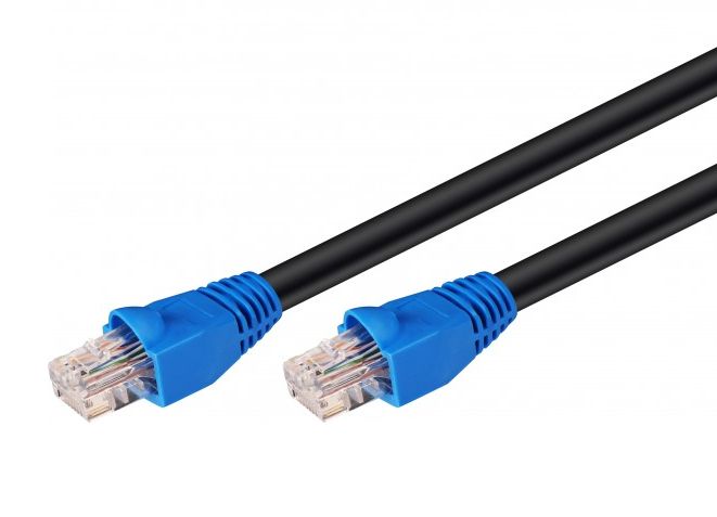 MicroConnect CAT6 U/UTP Outdoor Network Cable 3m, Black - W128814649