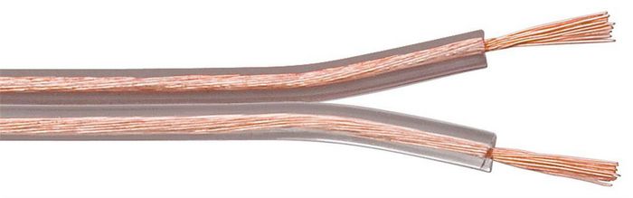 MicroConnect Speaker cable, 100m, 2x2,5mm², Transparent - W124945519
