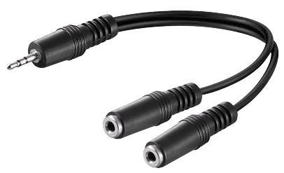 3-pin mini jack audio cables & adapter – ProXtend