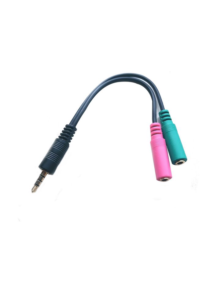 MicroConnect Audio Headset Adapter Cable, 0.25m - W124545606