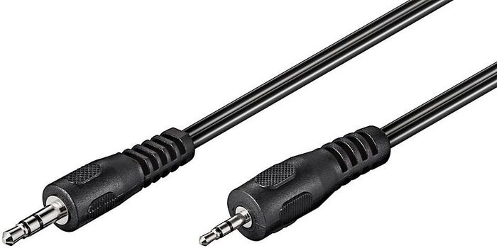 MicroConnect Audi Minijack Cable; 3.5mm male to 2.5mm male Stereo, 2m - W124445433