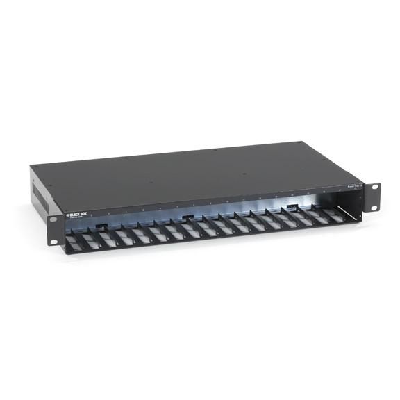 Black Box Miniature Media Converter Power Tray with AC Power, 18-Slot - W125799356