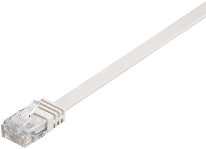 MicroConnect CAT6 U/UTP FLAT Network Cable 0.25m, White - W125077083
