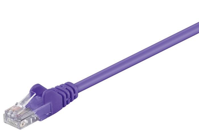 MicroConnect U/UTP CAT5e 0.25m Purple PVC - W125145192
