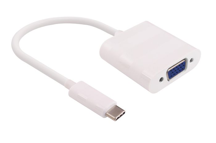 MicroConnect USB-C to VGA adapter, 0.2m - W124892949