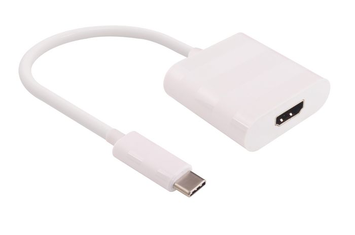 MicroConnect USB-C to HDMI adapter, 0.15m, White - W124876817
