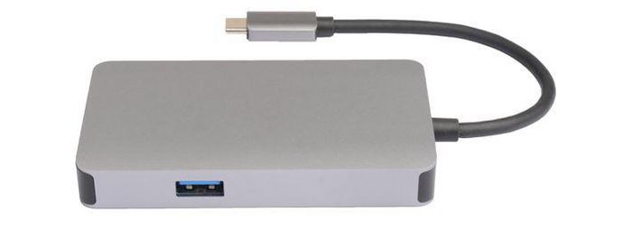 MicroConnect USB-C, 2 x USB3.0 A, RJ45, HDMI, VGA, Type C, Dock, hub - W125516462