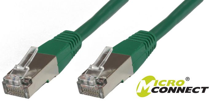 MicroConnect CAT6 FTP, 15m, PVC, green - W124645540
