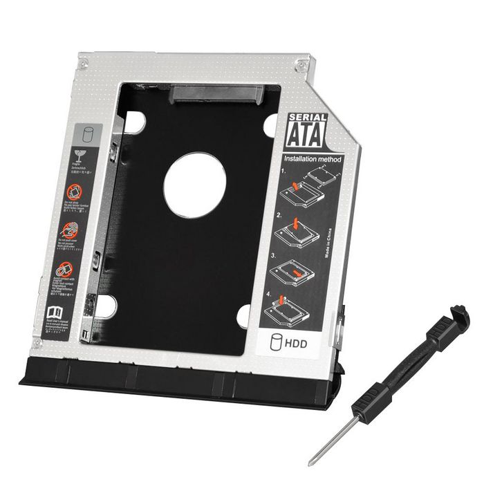 CoreParts 2:nd bay HD Kit SATA Fits SATA drives 9.5 mm or less - W124759903