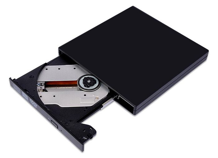 USB3.0 External Super Slim Black Tray Load DVD Burner