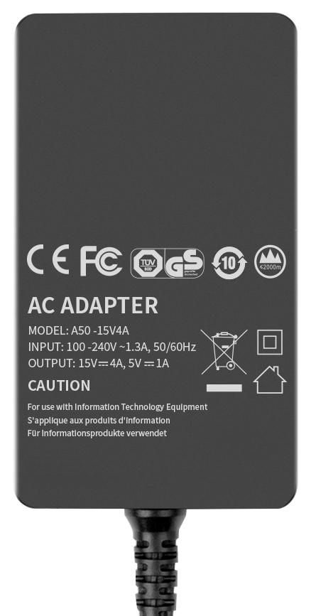 CoreParts Power Adapter for MS Surface 65W 15V 4.3A Plug:Surface-Thin, Including C5 EU Power Cord for Surface Pro 3, 4, 5, 6, 7, 8, 9, X, Surface Laptop 1,2,3. - W124563073