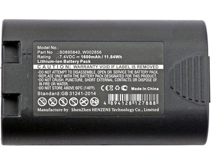 CoreParts Battery for M&DYMO Printer 11.8Wh Li-ion 7.4V 1600mAh Black 1759398 S0895840 W002856, PL200 LabelManager 360D LabelManager 420P LM360D LM420P R5200 Rhino 4200 Rhino 420P Rhino 5200 Rhino LM 360D PL-200-BAT - W124663072