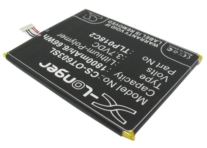 CoreParts Battery for Alcatel Mobile 6.66Wh Li-ion 3.7V 1800mAh, ONE TOUCH IDOL ULTRA, OT-6033, OT-6033X - W124564155