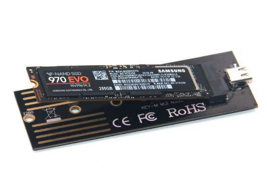 CoreParts M.2 PCIe NVME to USB 3.0 3.1 Enclosure Type M (Not only B) M.2 PCIe/NVME 30mm, 42mm, 60mm, 80mm - W125165505