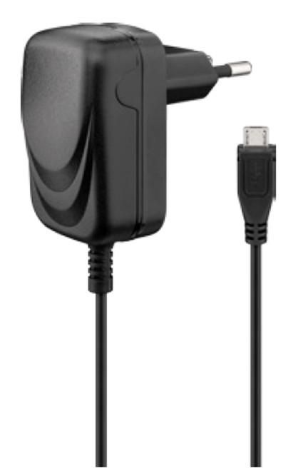 MicroConnect Eu travel charger MicroUSB, Input: 100-240V AC, Output: 5VDC, 1A - W124690531