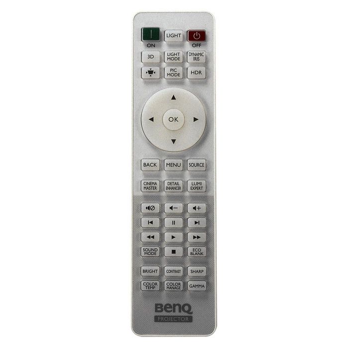 BenQ Remote Control for W1700 / HT2550 / W1700M / TK800 / TK800M / W1720 - W125804173