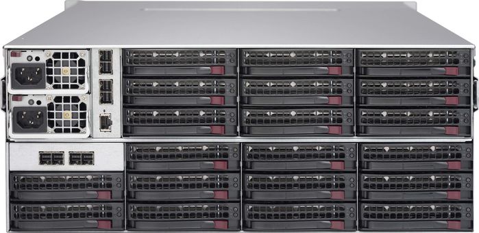 Supermicro SuperChassis, 44x 3.5" hot-swap HDD bays for JBOD solutions, 4U, 1280W - W125804555