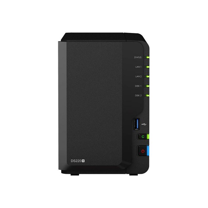DS220+, Synology Intel Celeron J4025, 2GB DDR4 nonECC, 2.5"/3.5" HDD SSD, 1.30 kg, 60 W EET