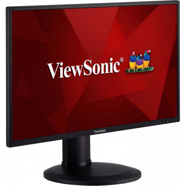 ViewSonic 23.8", 1920x1080, IPS, LED, 16:9, VGA, HDMI, DP, RMS 2x 1W, 548x398.25-508.25x245 mm - W125804122