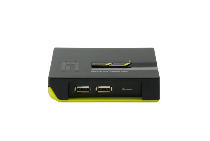 LevelOne 2-Port KVM Switch, USB, VGA, 2048 x 1536px, 2 LEDs, 109g - W124989917