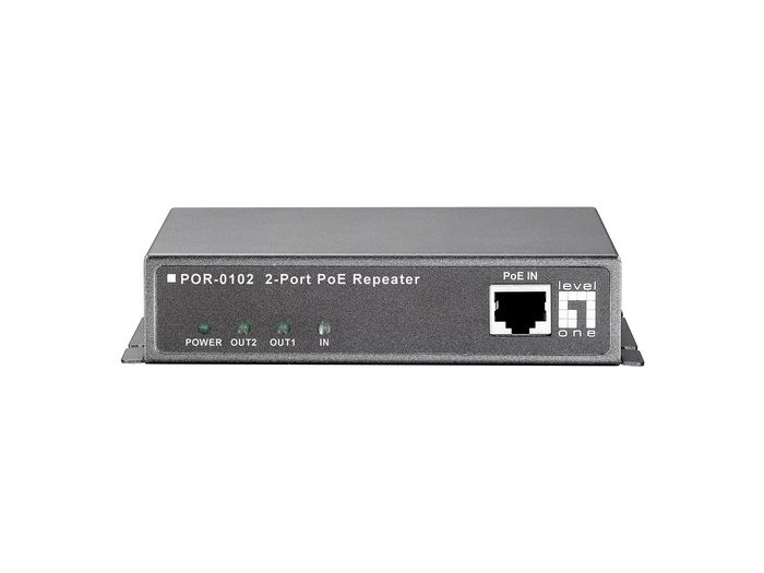 LevelOne 2-Port Gigabit PoE Repeater, 2.5W, 44-57V PoE, IEEE 802.3x/af - W125068960