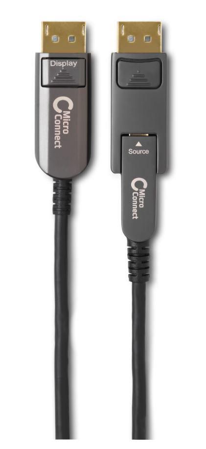 MicroConnect Premium Optic Fiber Mini DisplayPort 1.4 to DisplayPort Cable, 10m - W125508859