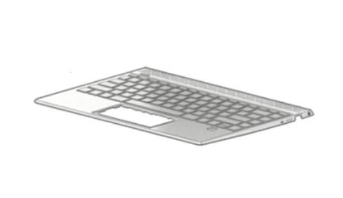 HP Top cover with keyboard, natural silver finish - W125773515