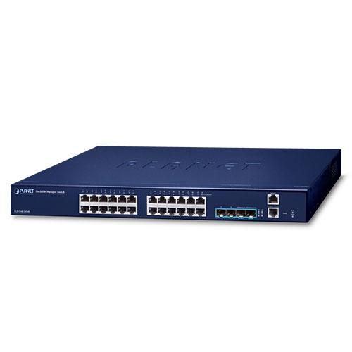Planet Layer 2+ 24-Port 10/100/1000T + 4-Port 10G SFP+ Stackable Managed Switch - W125821831