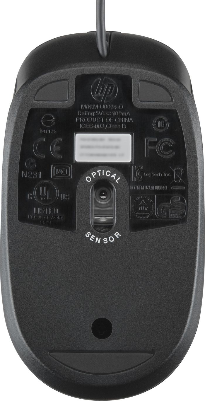 HP Souris à molette optique USB HP - W124986123