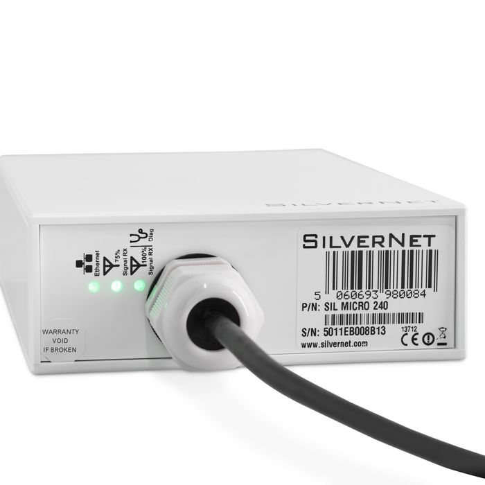 Silvernet 240Mbps, MIMO, 5.1-5.8 GHz, 26 dBm, 14 dBi, RJ-45, PoE, 179x120x45mm, pre-configured - W124774732