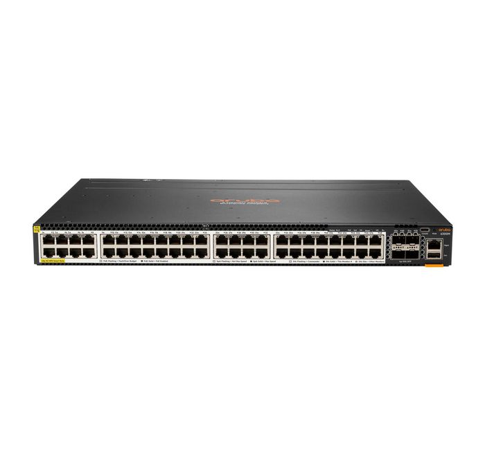 Hewlett Packard Enterprise Aruba 6300M 48-port Smart Rate 1/2.5/5GbE Class 6 PoE and 4-port SFP56 Switch - W125510787