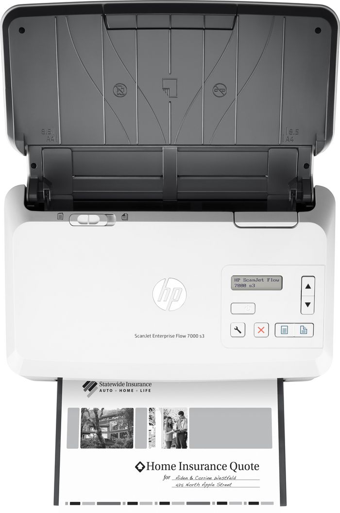 HP Scanner à alimentation feuille à feuille HP ScanJet Enterprise Flow 7000 s3 - W124760922