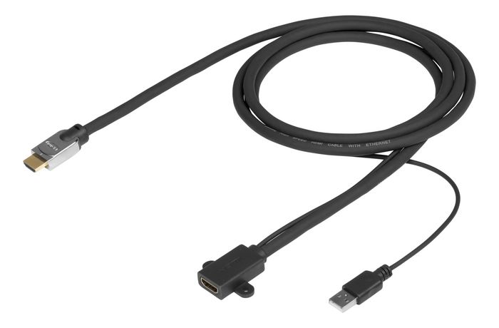 Vivolink Pro HDMI Cable 2m M/F w/usb power - LSZH - W126285222