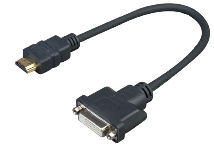 PROHDMIADAPDVI, Vivolink Pro Adapter Cable HDMI-DVI M/F 0.2m