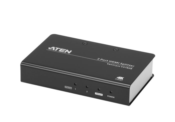 Aten HDMI splitter, 18 Gbps, 600 MHz, 100 Ώ, 4096 x 2160, Black/Silver - W125424443