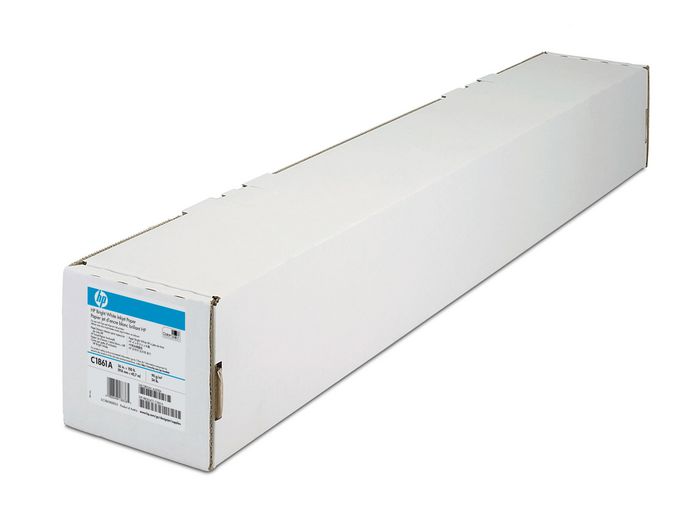 HP C6810A, Bright White Inkjet Paper 90 gsm-914 mm x 91.4 m (36 in x 300 ft) - W124547197