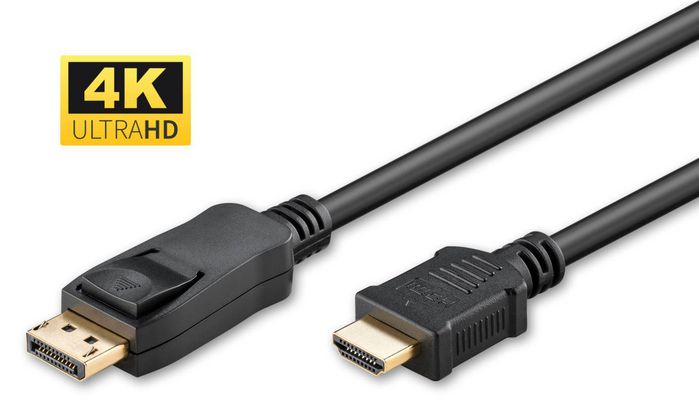 Spanje intern Lunch DP-HDMI-3004K, MicroConnect 4K DisplayPort 1.2 - HDMI 2.0 Cable 3m | EET