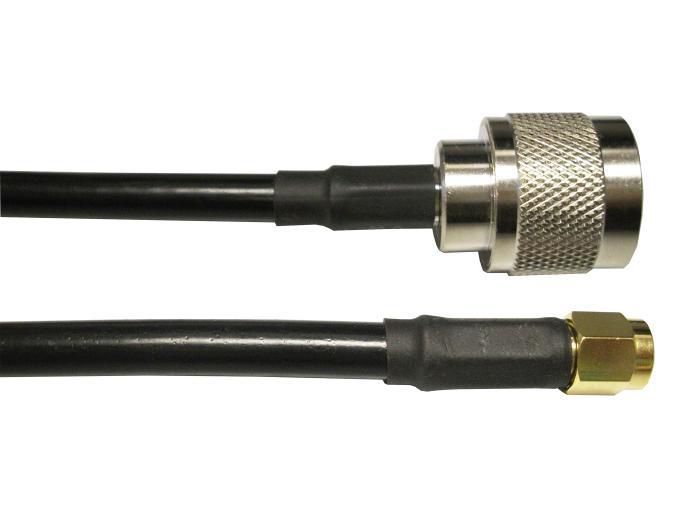 Ventev LMR240 Jumper with N-Style Male to SMA Male Connectors 9.14m - W124561873