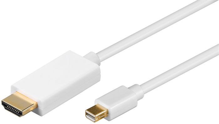 MicroConnect Mini Displayport-HDMI, M/M, 1.8m, White - W124862986