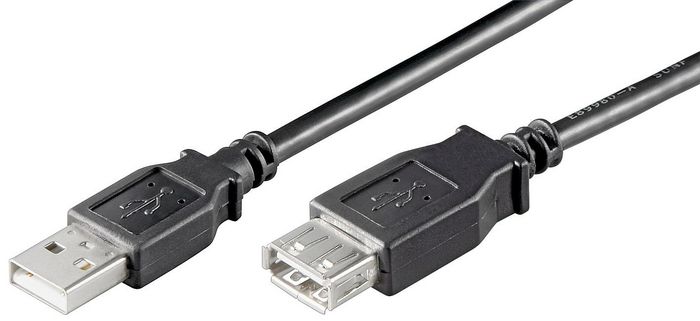 MicroConnect USB 2.0 Extension Cable, 0.1m - W125176693