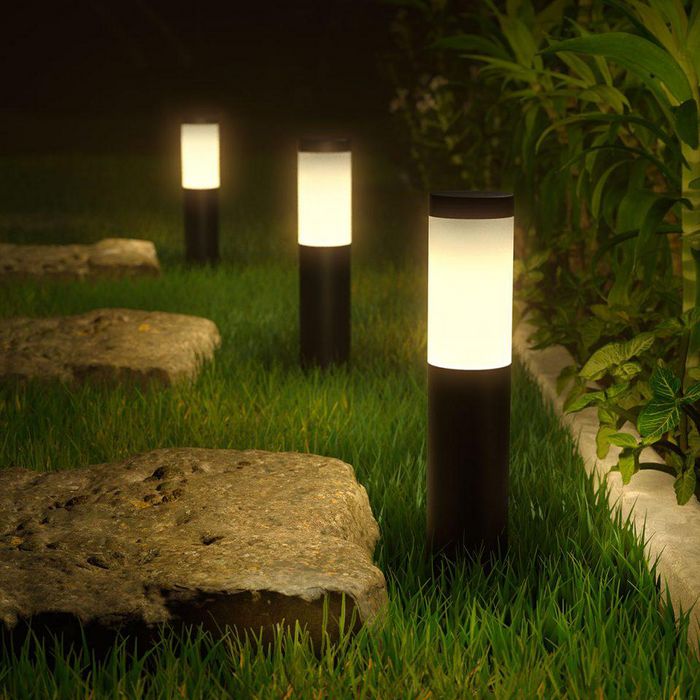 INNR Lighting Three smart pedestal lights with 16 million colours for outdoor use - W125839228