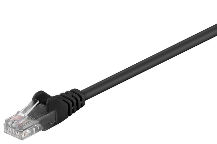 MicroConnect CAT5e U/UTP Network Cable 1m, Black - W124745706