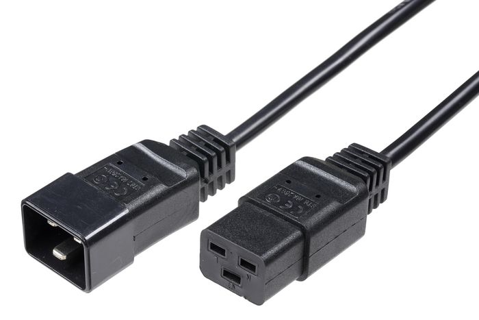 MicroConnect Extension Cord C19 - C20, 1m - W124469044